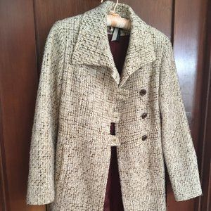 Frenchi Medium length wool coat - Size S